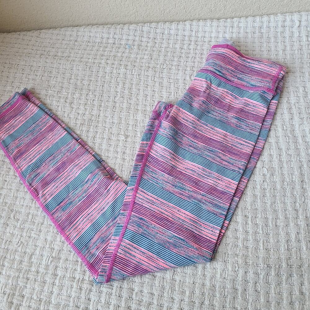 Ivivva By Lululemon Athletic Multicolor Leggings Girls Size 12
